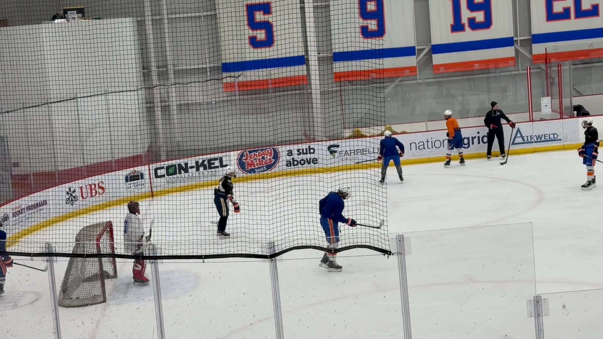 Lucas Fusco's Impressive Sprawling Save | Connecticut Jr. Rangers 15O AAA