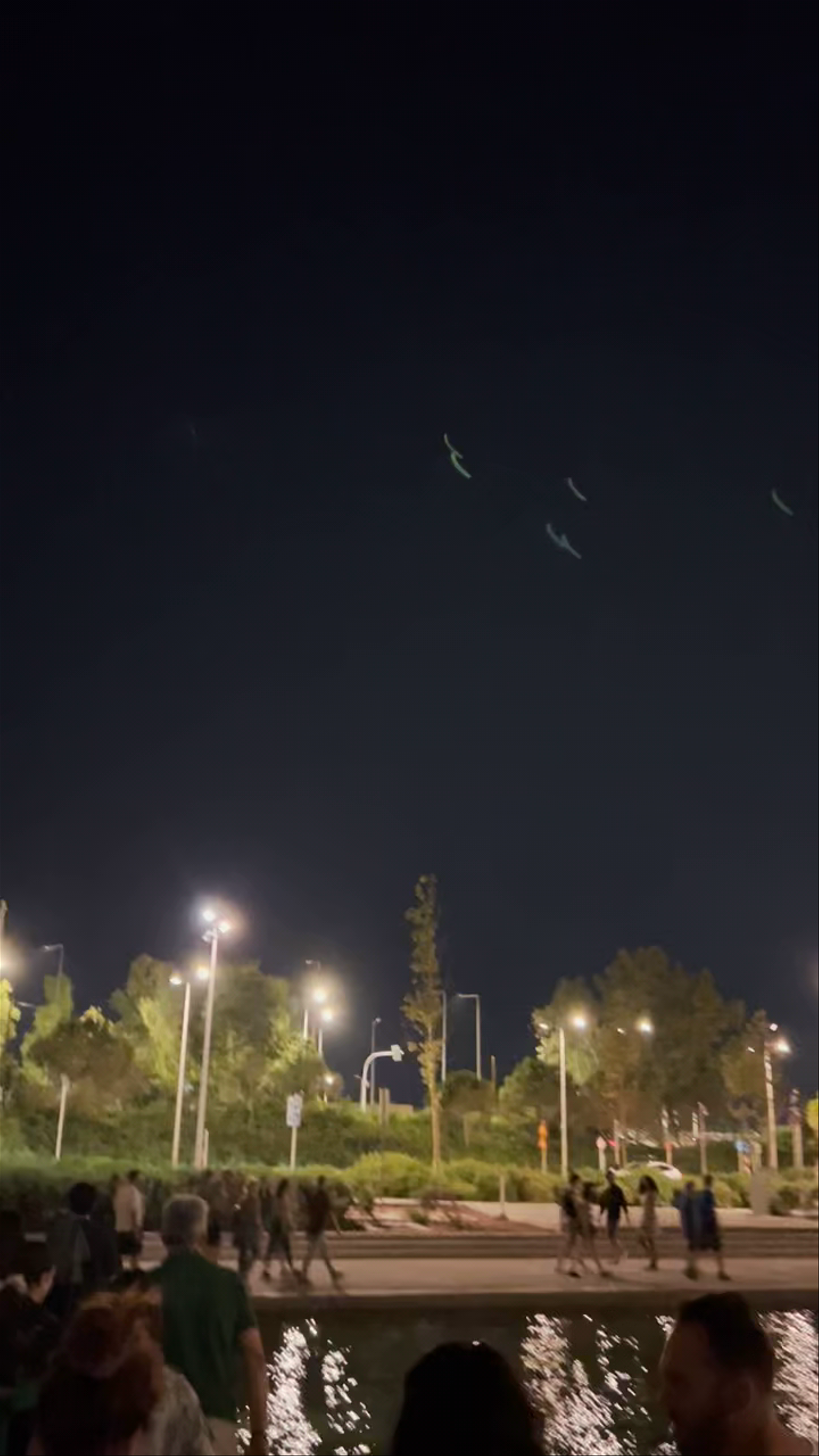 Nighttime Serenity at Stavros Niarchos Park, Kallithea, Greece