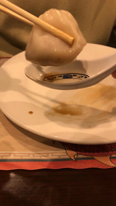 Szechuan's Dumpling - Proper way to eat Pork Mini Juicy Bun without scorching your mouth. Make a hole, dump the soup, slurp the soup, then eat dumpling. - Szechuan Near Me - Arlington, Massachusetts