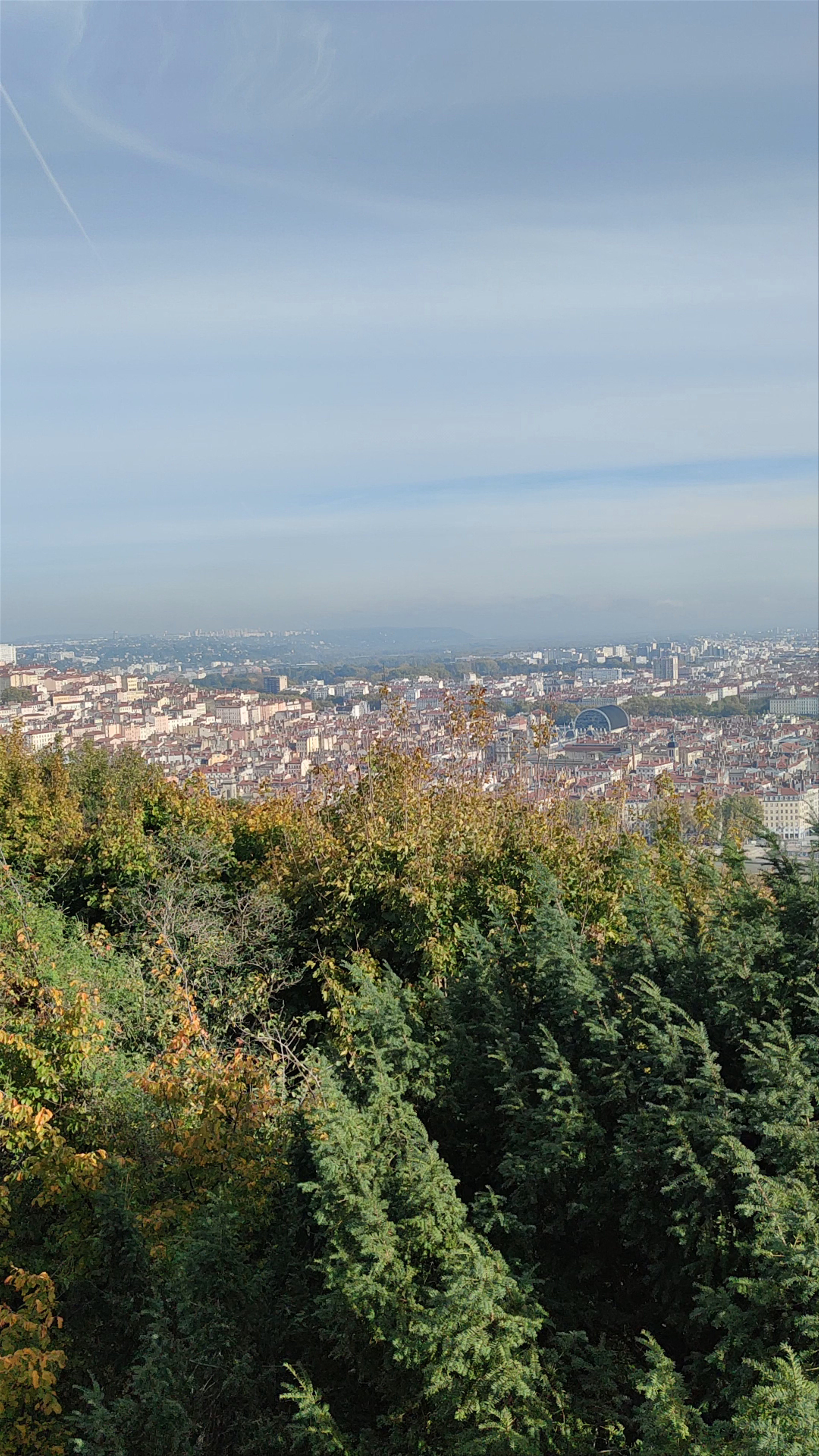 Panoramic View of Lyon from Esplanade du Site Notre-Dame de Fourvière