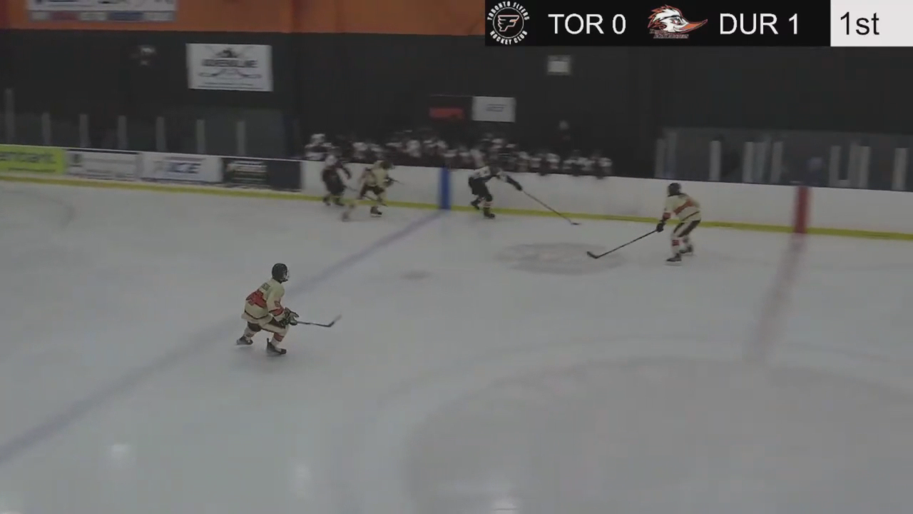 (Broadcast) 10 Jan 26 - 1G vs Durham. Full Shift. Great patience in O zone while slipping into open ice. Nice patience recovering rebound to beat goalie.