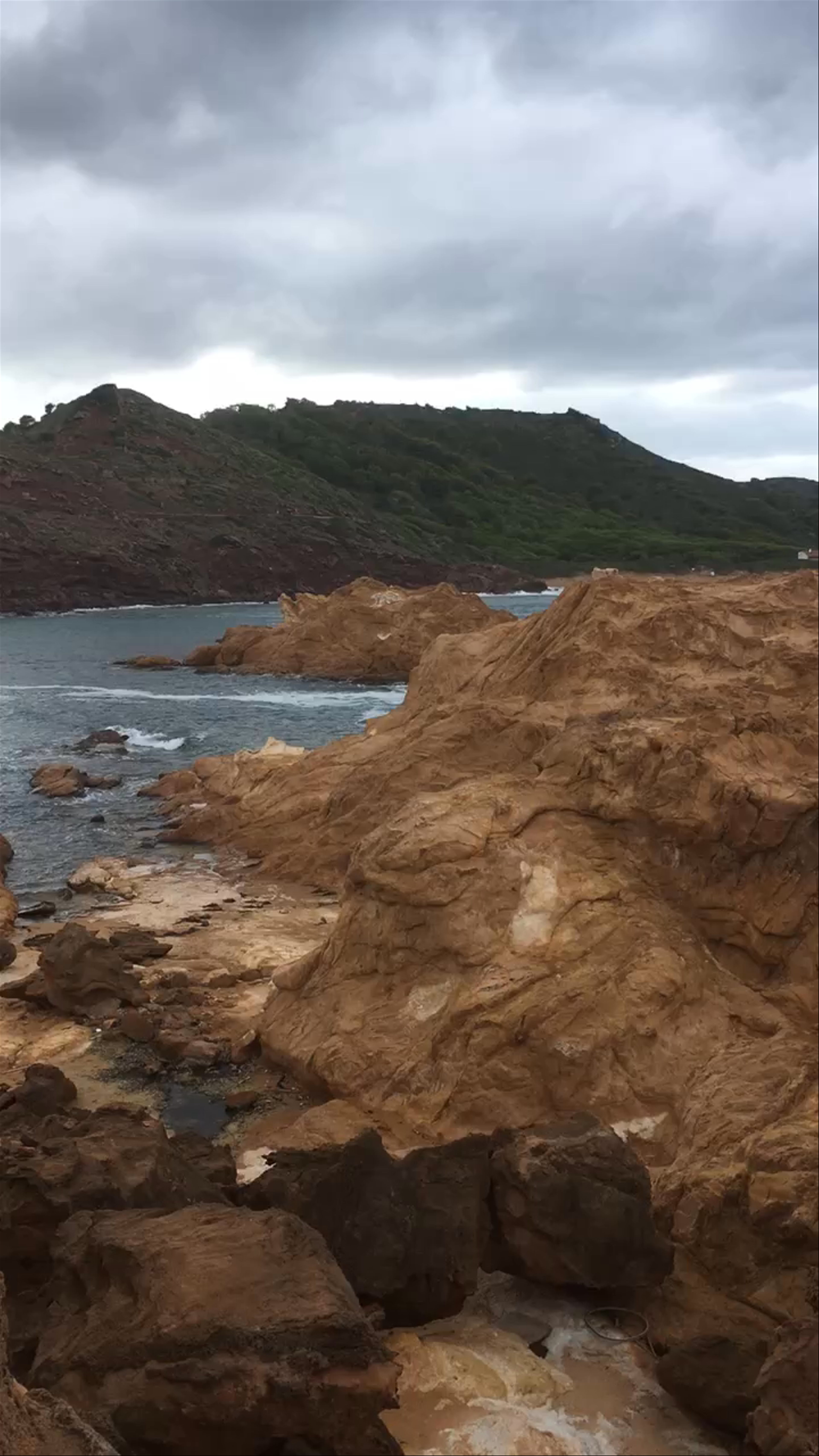 Cala Pregonda September windy day