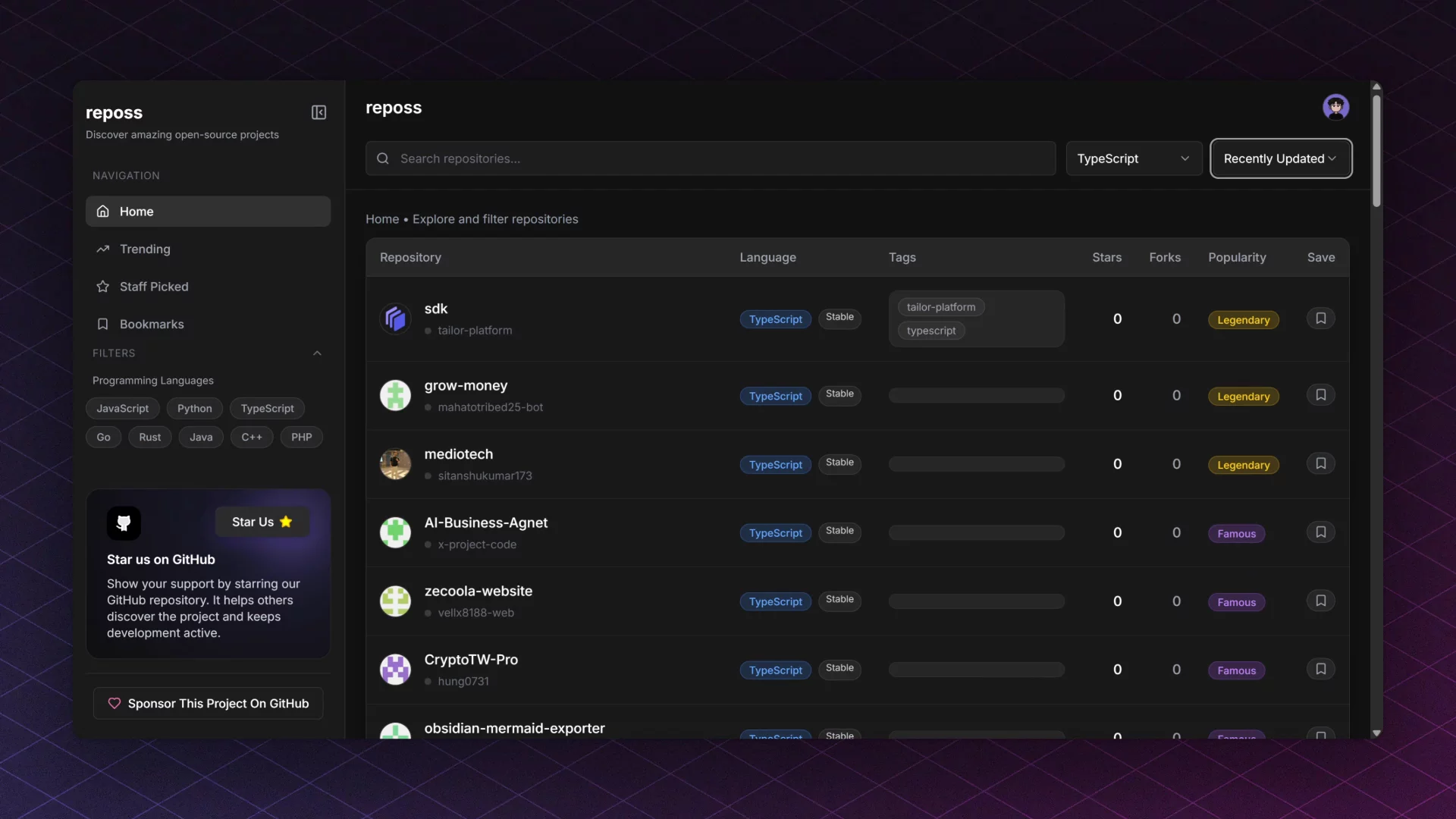 reposs - Discover Open Source image 1