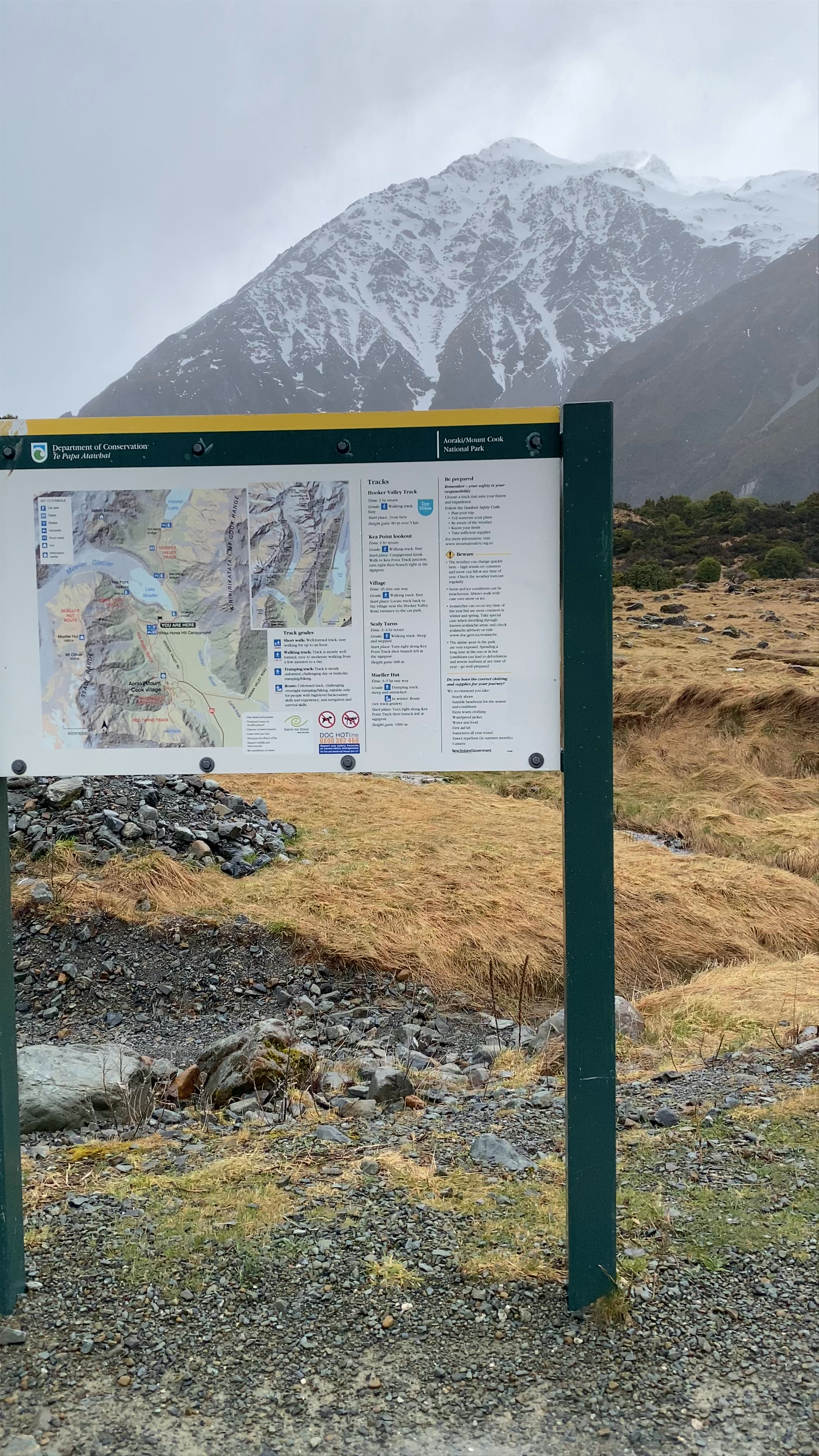 Hooker Valley track Hooker Valley Track