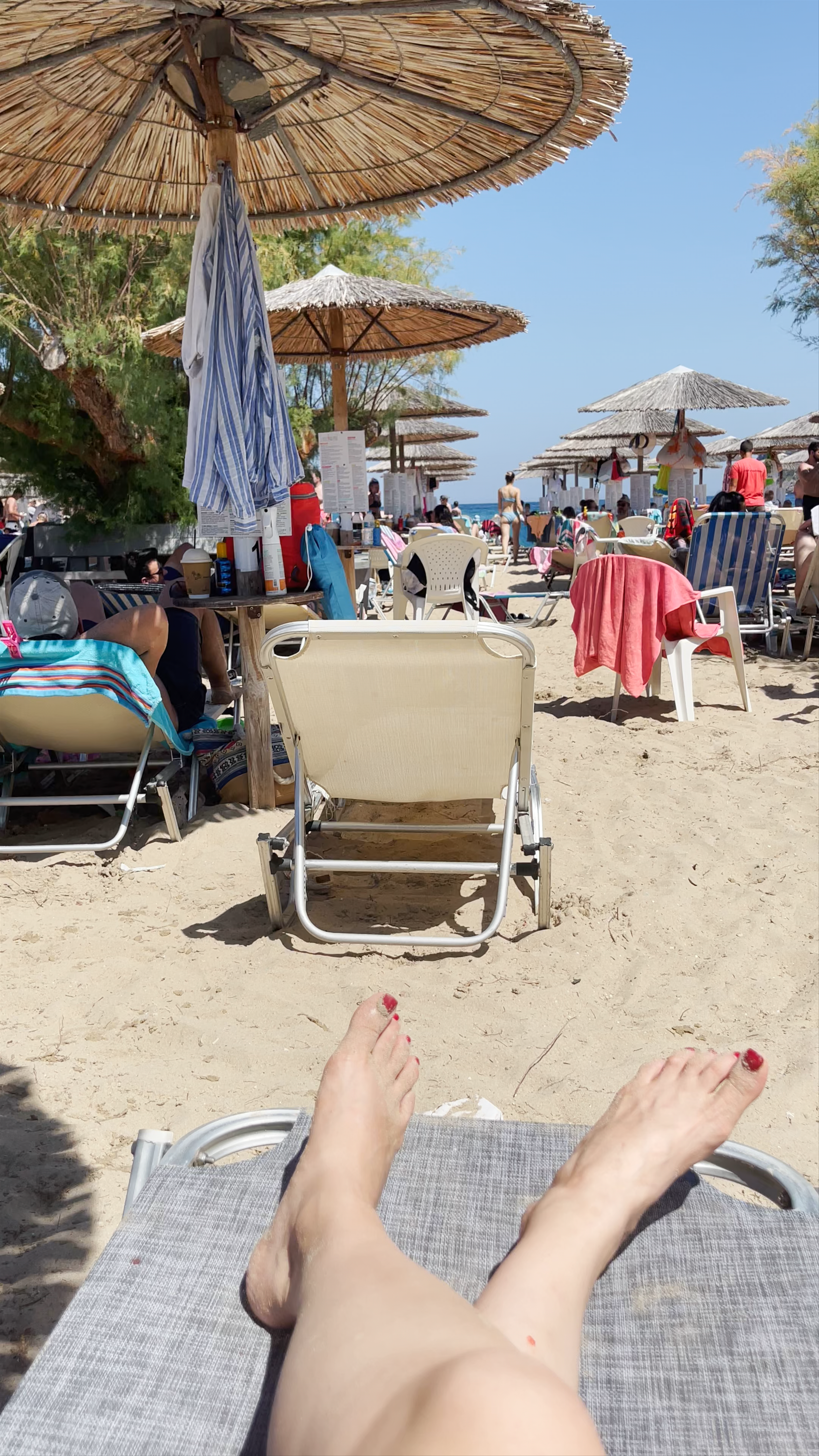 Sunny Beach Day at Avlakia Coast, Porto Rafti, Greece