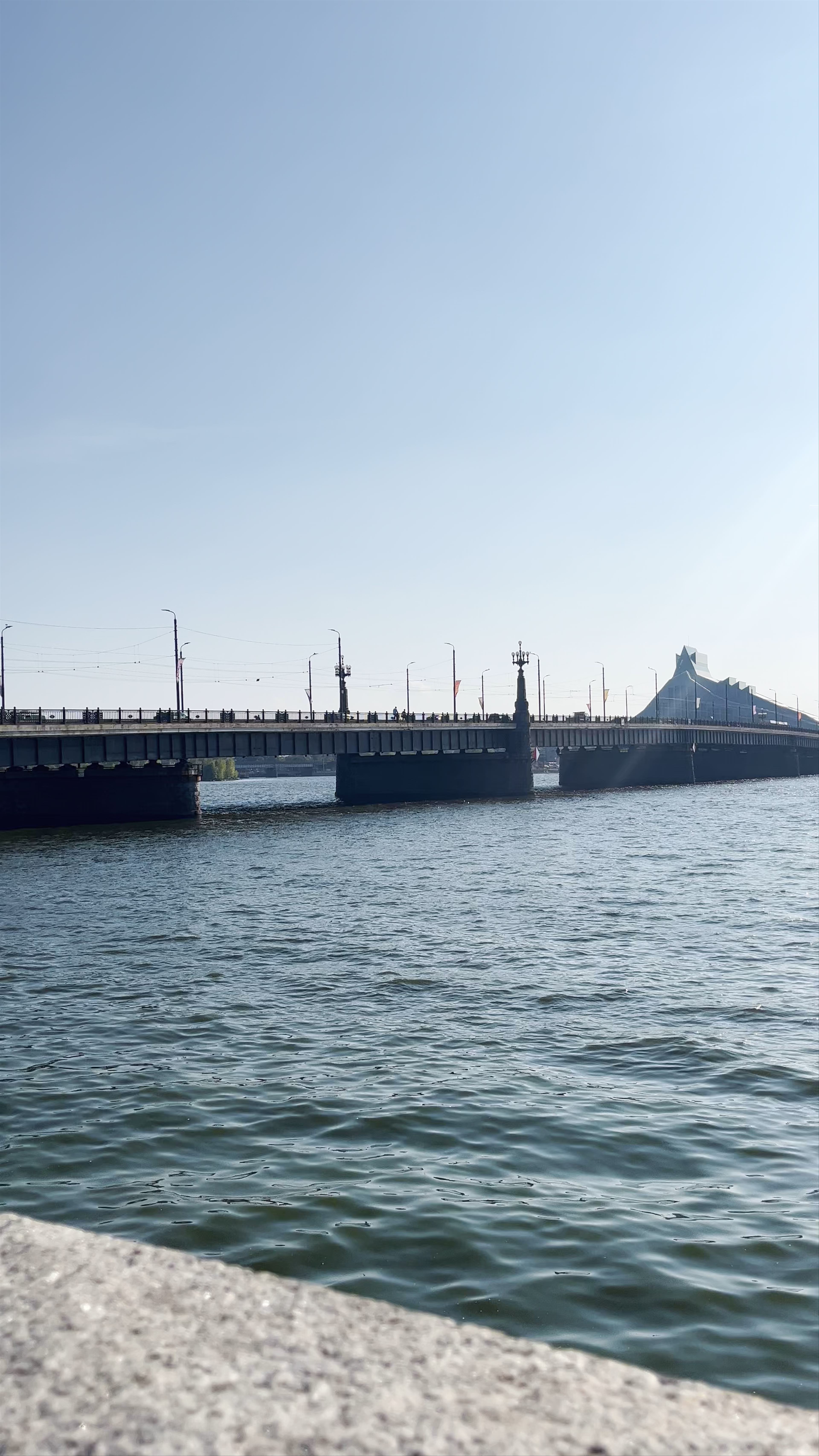 Strolling Along Stone Bridge, Riga – A Serene Urban Escape