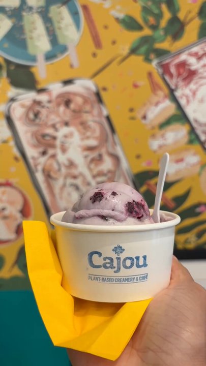 Cajou Creamery - Blueberry Cheesecake and Passionfruit - Vegan Near Me - Baltimore, Maryland