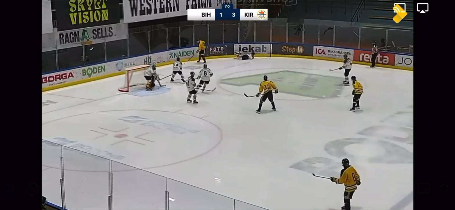 Ebbe Hallin Sallander's Big Offensive Hit - Kiruna AIF Highlights