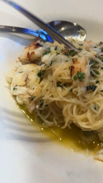 Capurro's - Angel hair pasta with crab - Seafood Near Me - San Francisco, California