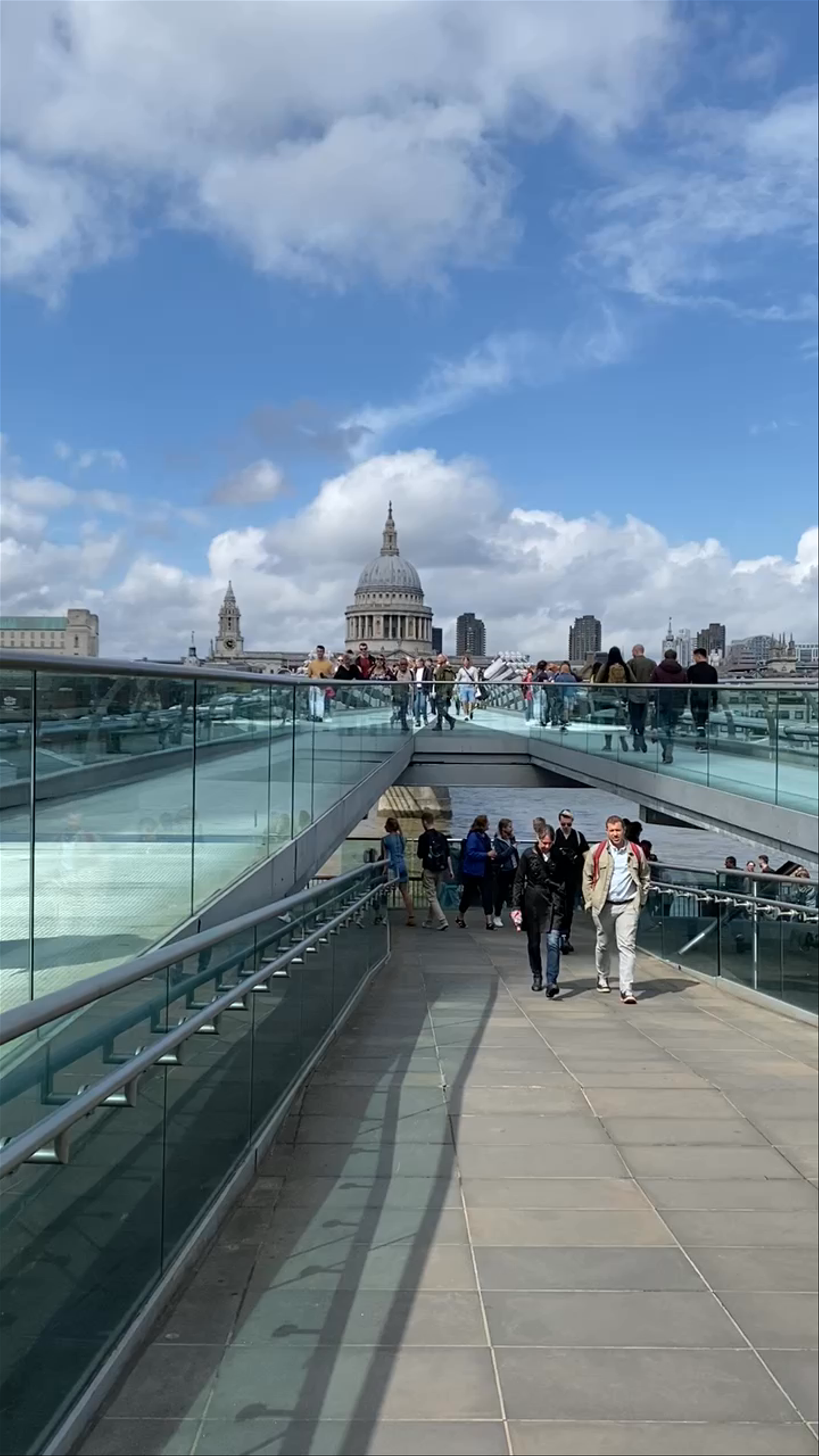 Millennium Bridge Walk with Iconic St Paul’s Cathedral Views, London
