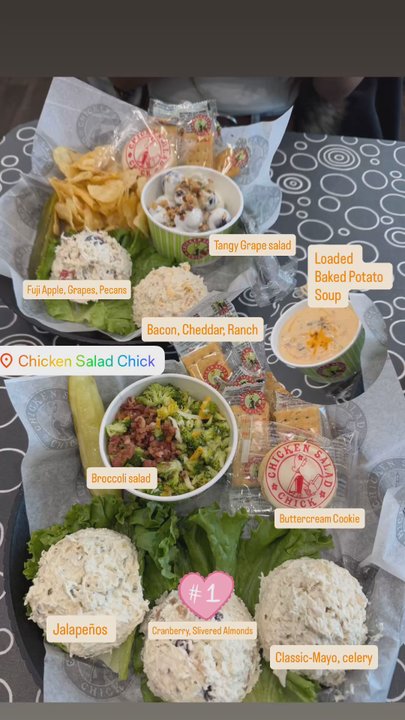 Chicken Salad Chick - First timer and travelled way too far and exceeded expectations! Lovely employees & able to sample. - Sandwiches Near Me - Naperville, Illinois