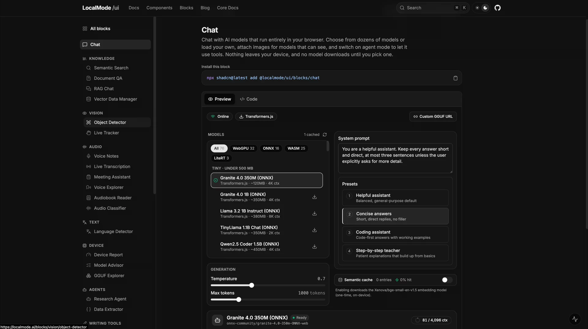 LocalMode UI - Local-First AI Components image 1