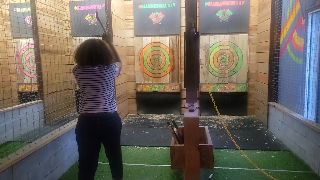 Blade & Bull Axe Throwing - Savannah - Bulls eye!! - Axe Throwing Near Me - Savannah, Georgia