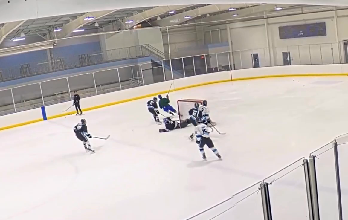 Chase Reid Gets Stuffed by Logan Dennett's Incredible Backdoor Save