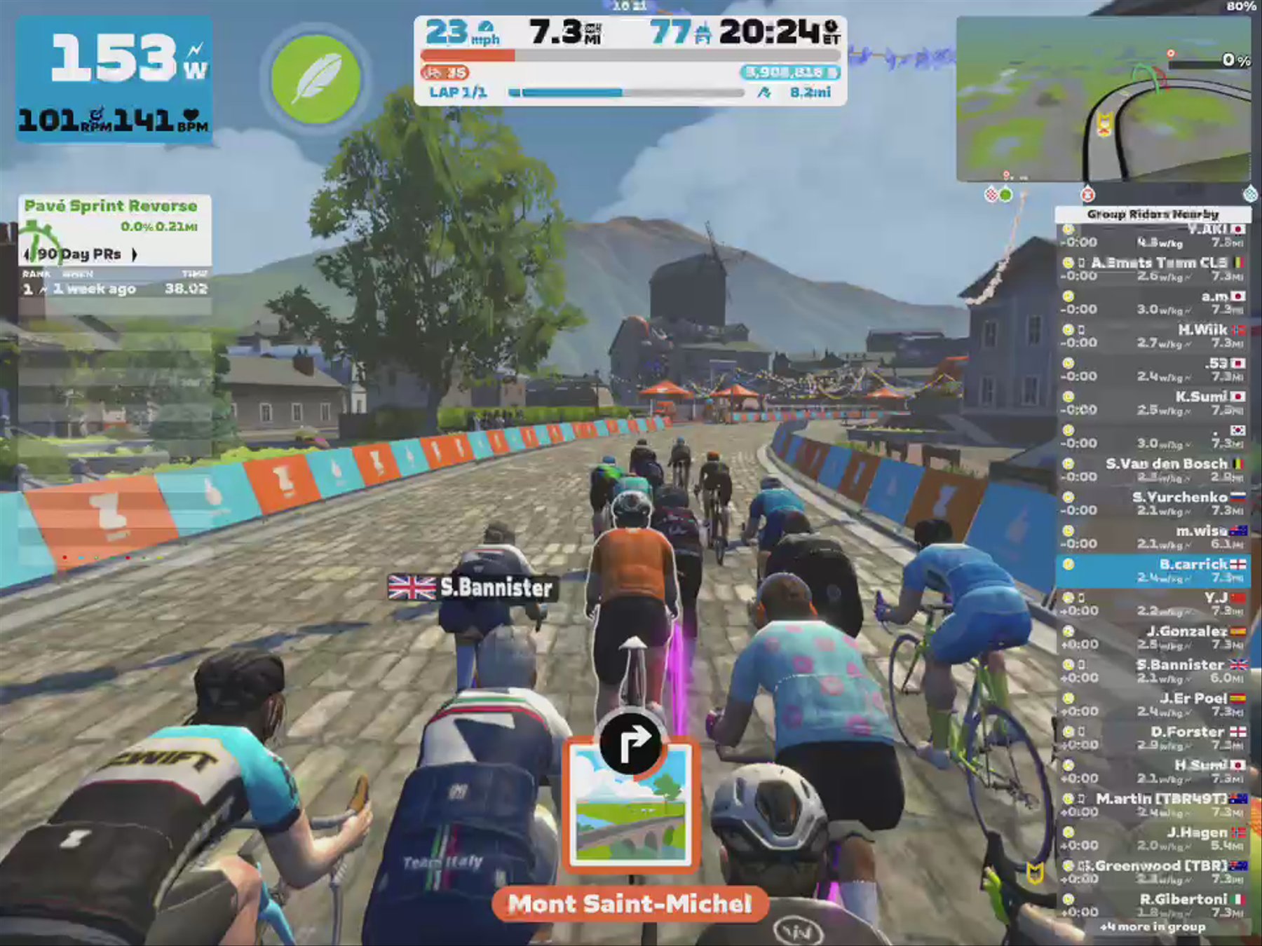 Zwift - Group Ride: Zwift Racing League | WTRL - Group Recon Ride (TBR) (D) on R.G.V. in France