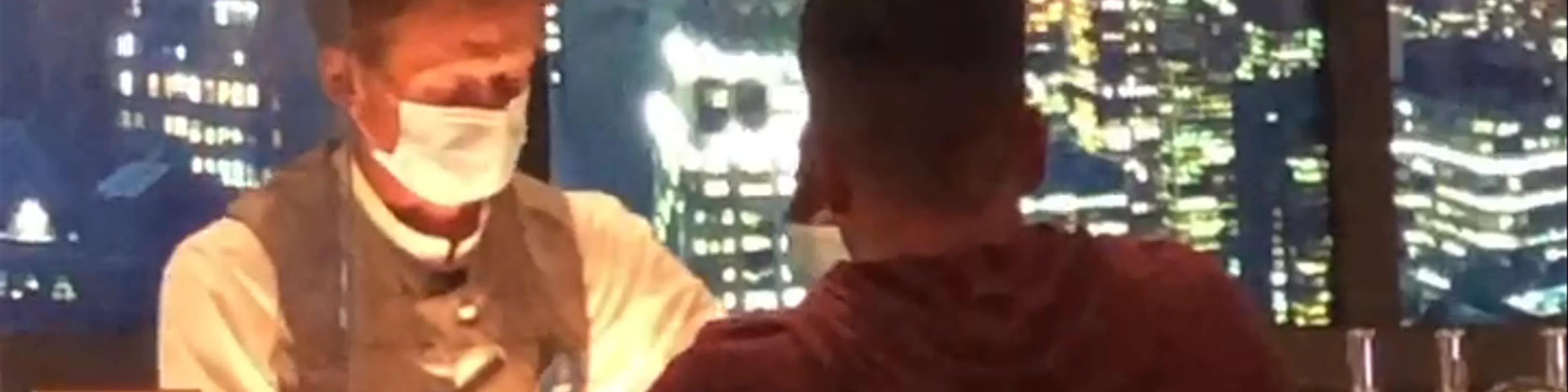 Avengers Marvel Bar at Disneyland Paris - Iron Man appears!