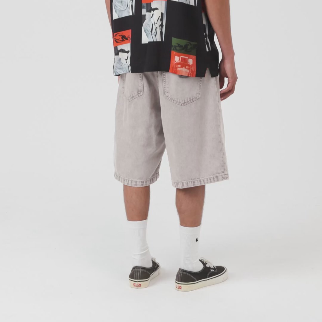 Video of model wearing a pair of Carhartt WIP Landon Shorts