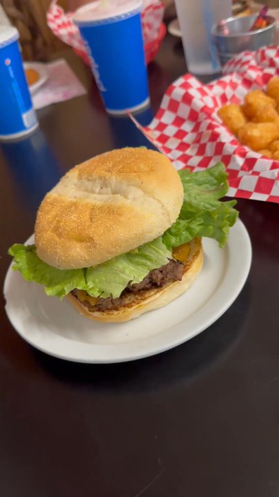 Big Jud's - I got the avocado burger with bacon and tater tots. - Burgers Near Me - Rexburg, Idaho