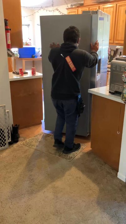 Lowe's Home Improvement - This walking strap is so superior to a wheeled dolly. Better for the back as well - Hardware Stores Near Me - Eugene, Oregon
