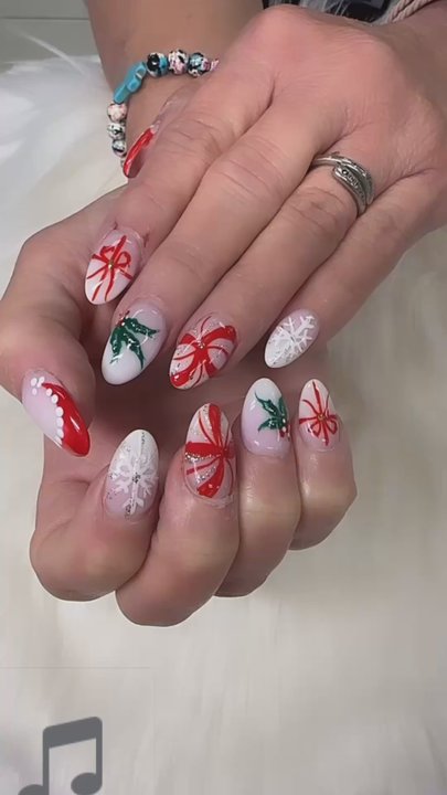 Queen Nail - Get festive! Offering Christmas nail design, ombré, gel, acrylic full set, fill-ins, pedicures, manicures, chrome, sparkle, and custom art. - Nail Salons Near Me - Wilmington, North Carolina