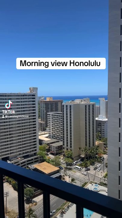 Midway Vacations - My view from the balcony - Property Management Near Me - Honolulu, Hawaii