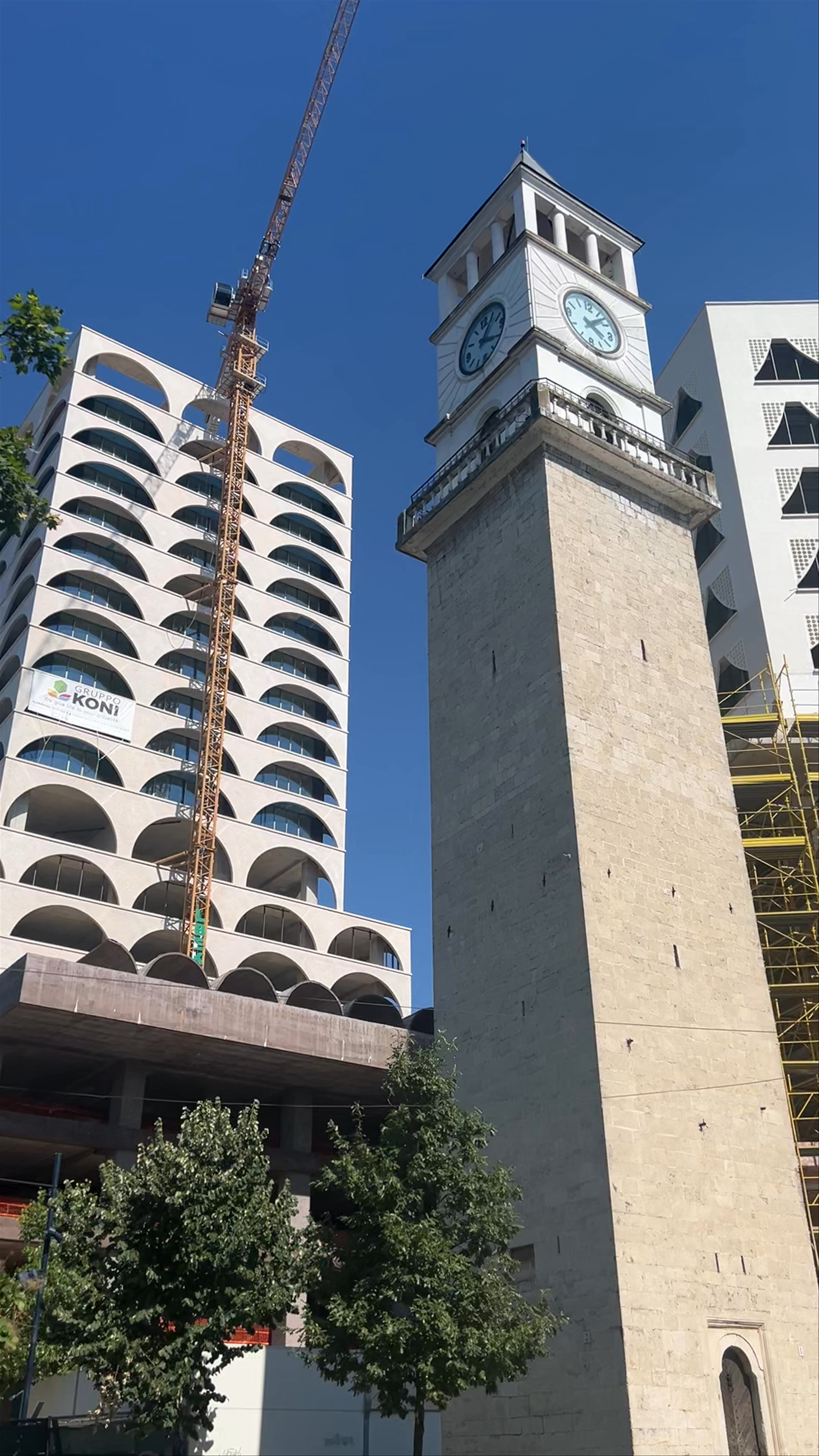 The Clock Tower of Tirana: Historic Landmark Amidst Modern Growth