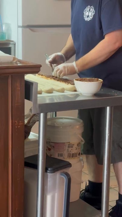 Atlantic Beach Coffee - Making of cinnamon rolls - Coffee & Tea Near Me - Atlantic Beach, North Carolina