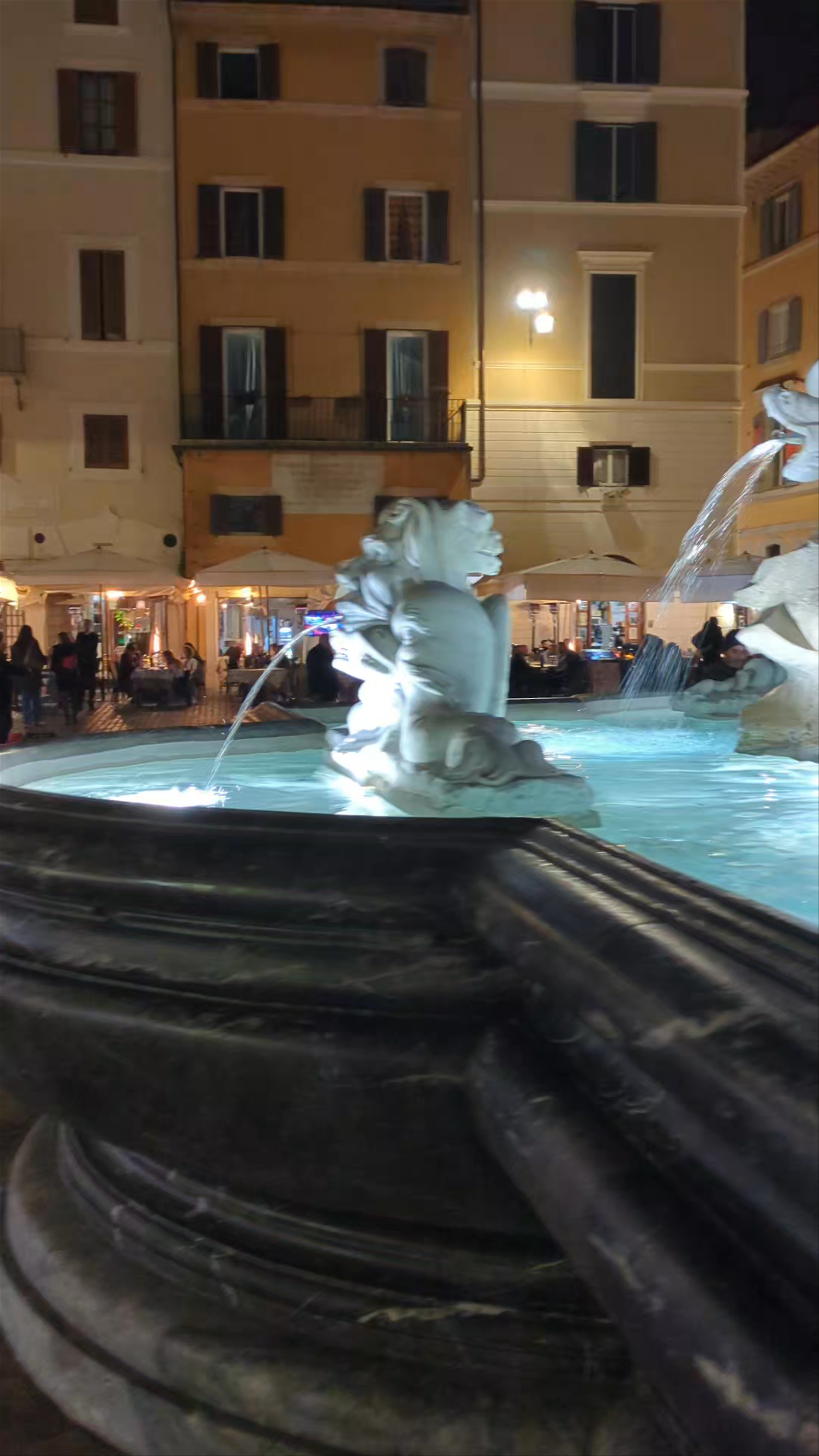 Fontana del Pantheon Night Ambiance at Piazza della Rotonda, Rome