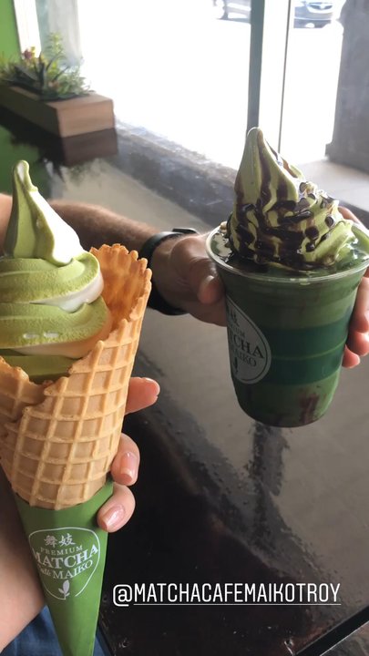 Premium Matcha Cafe Maiko - Matcha chocolate latte Medium - Coffee & Tea Near Me - Troy, Michigan