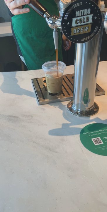 Starbucks - Nitro Cold Brew on tap - Coffee & Tea Near Me - Ashburn, Virginia