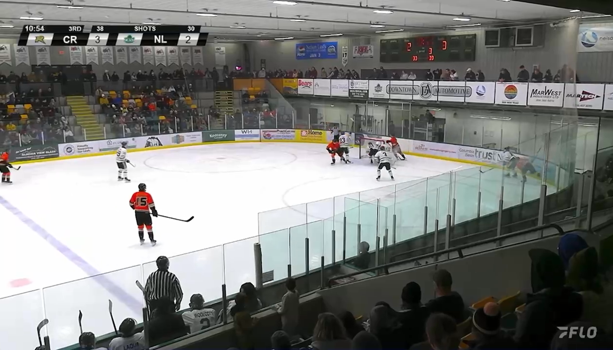 Joshua Gamble's Impressive Maneuver along boards creates a scoring play