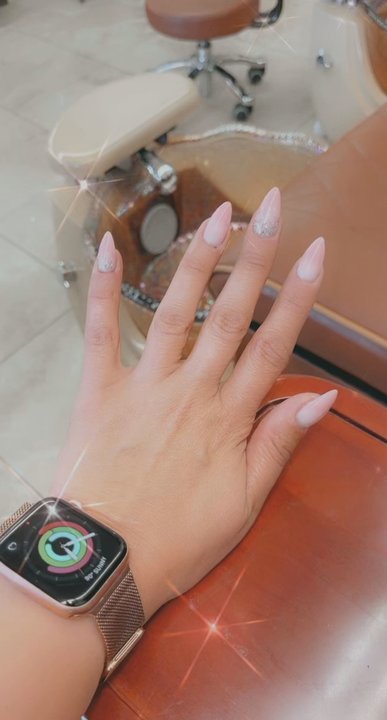 Angel's Nails - New ombré almond shape set!!! So fresh and so clean clean!!! Tammy always delivers!!! - Nail Salons Near Me - Riverside, California