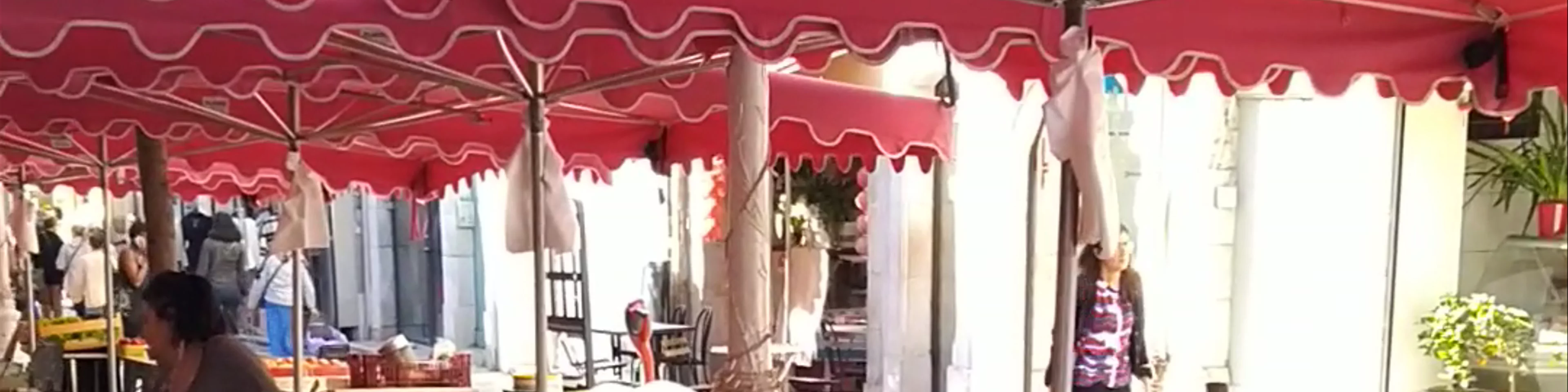 Outdoor food market