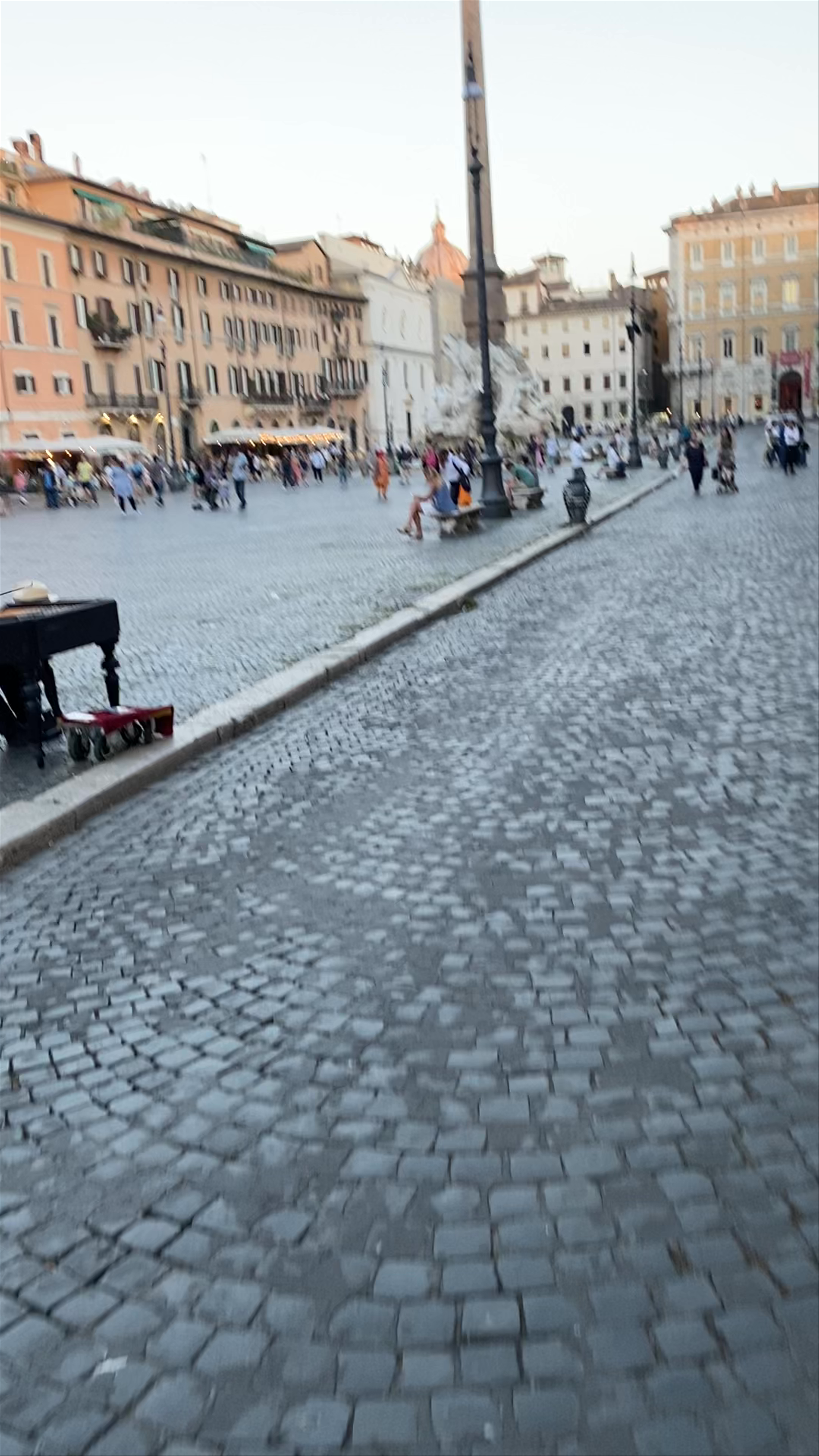Evening Stroll at Piazza Navona, Rome