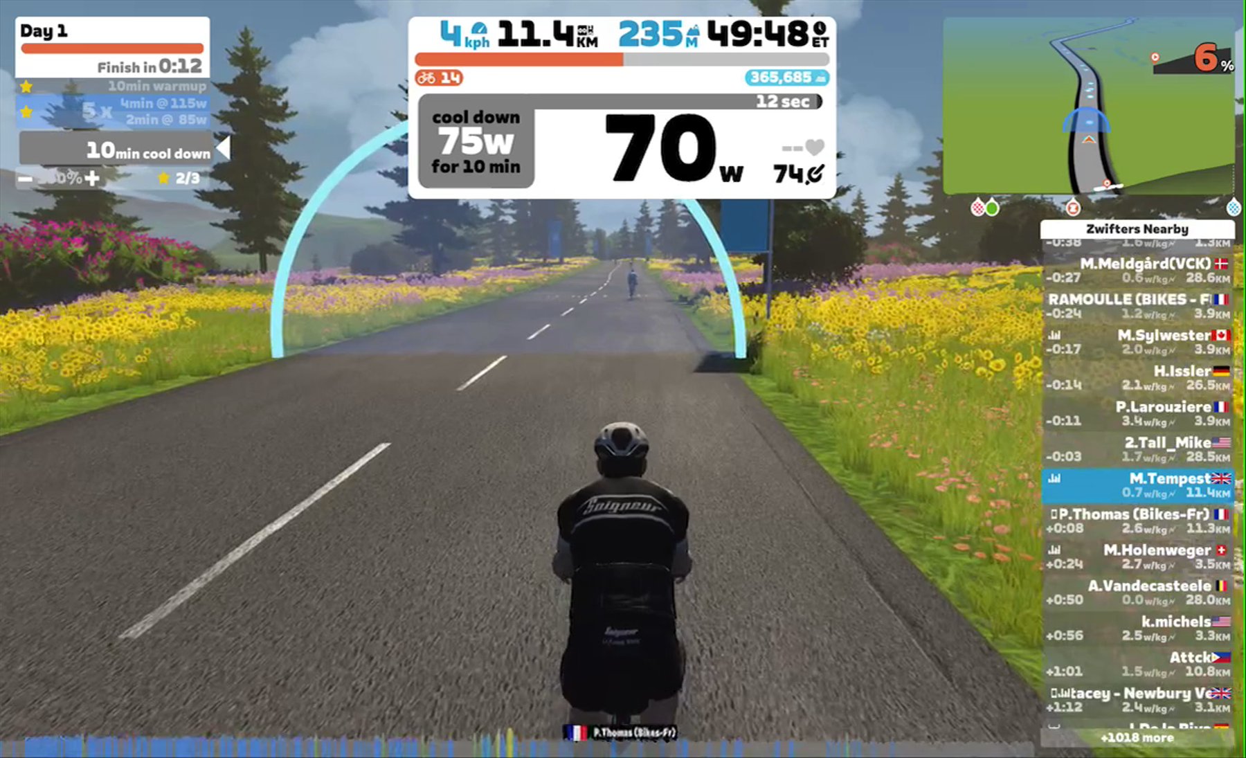 Zwift - Day 1 on Lutece Express in France