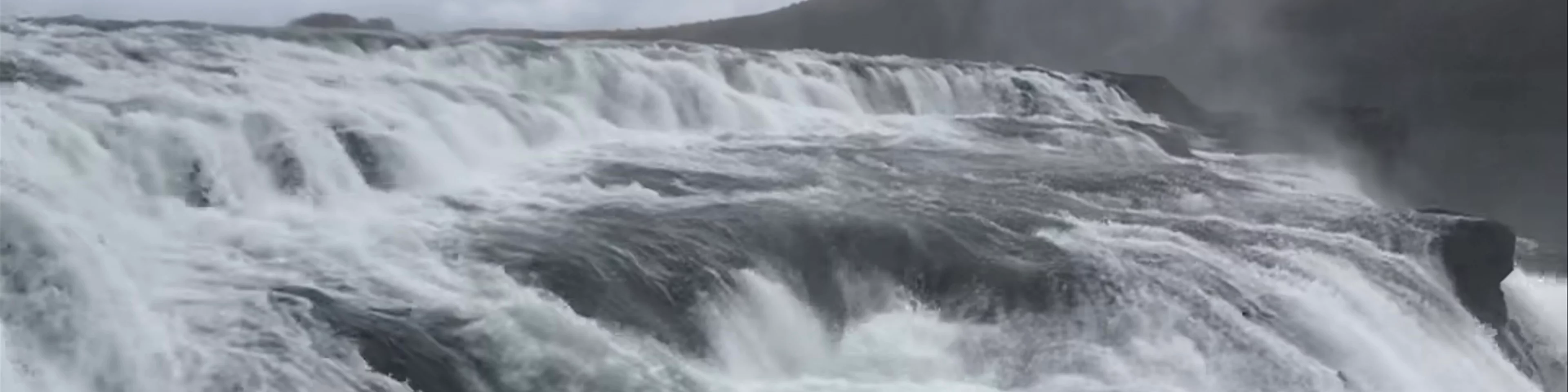 Gullfoss Waterfall lookout