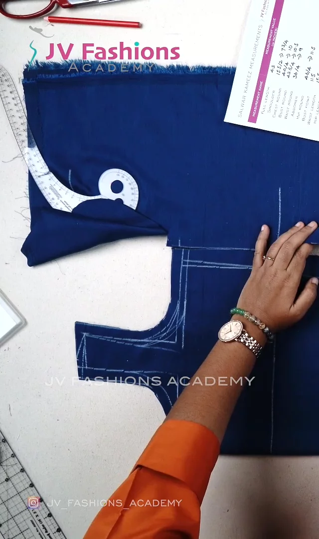 Part 1 - Draftind and Cutting Inner Layer of Overcoat Style Kurta