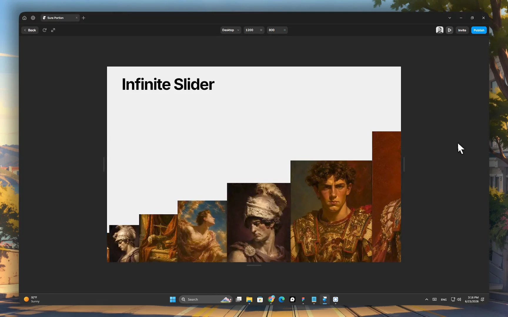 Infinite Slider made in Framer, should I publish this as a component?