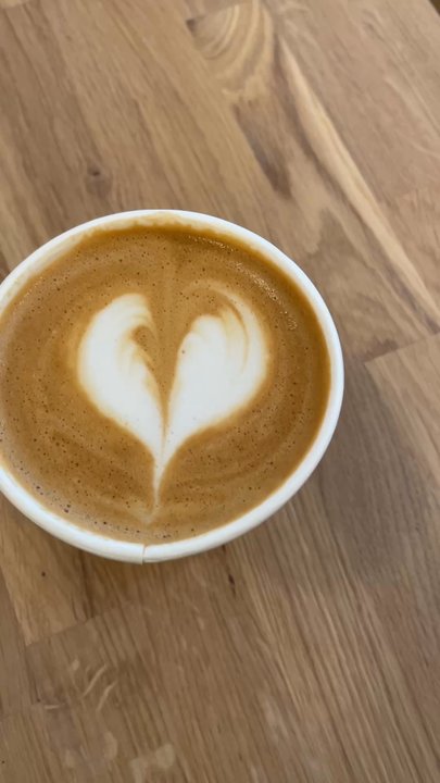 Ayala Coffee - Cassava latte. Cute latte art! - Cafes Near Me - Union, New Jersey