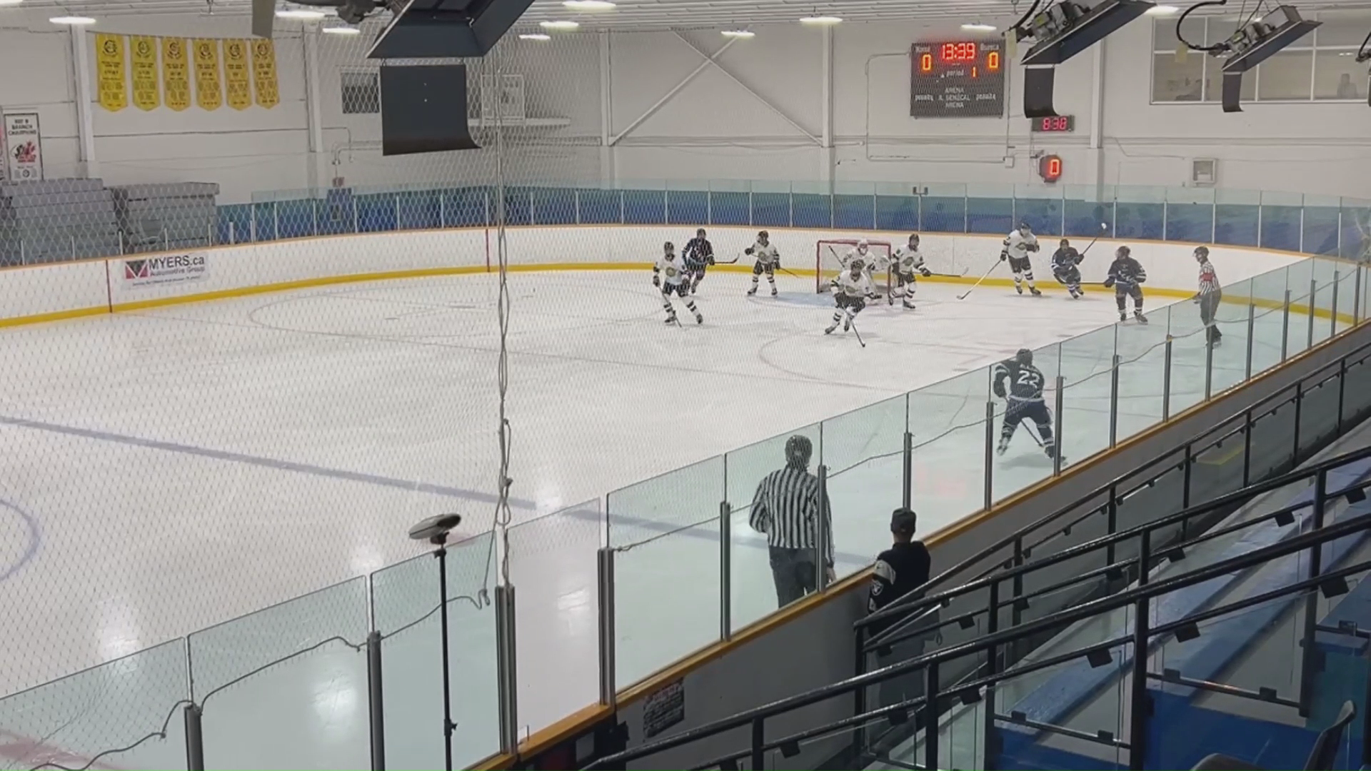 Highlights of Justin Allard (2010) of Upper Ottawa Valley Aces U16 AA vs Gloucester Rangers on 27-09-25.