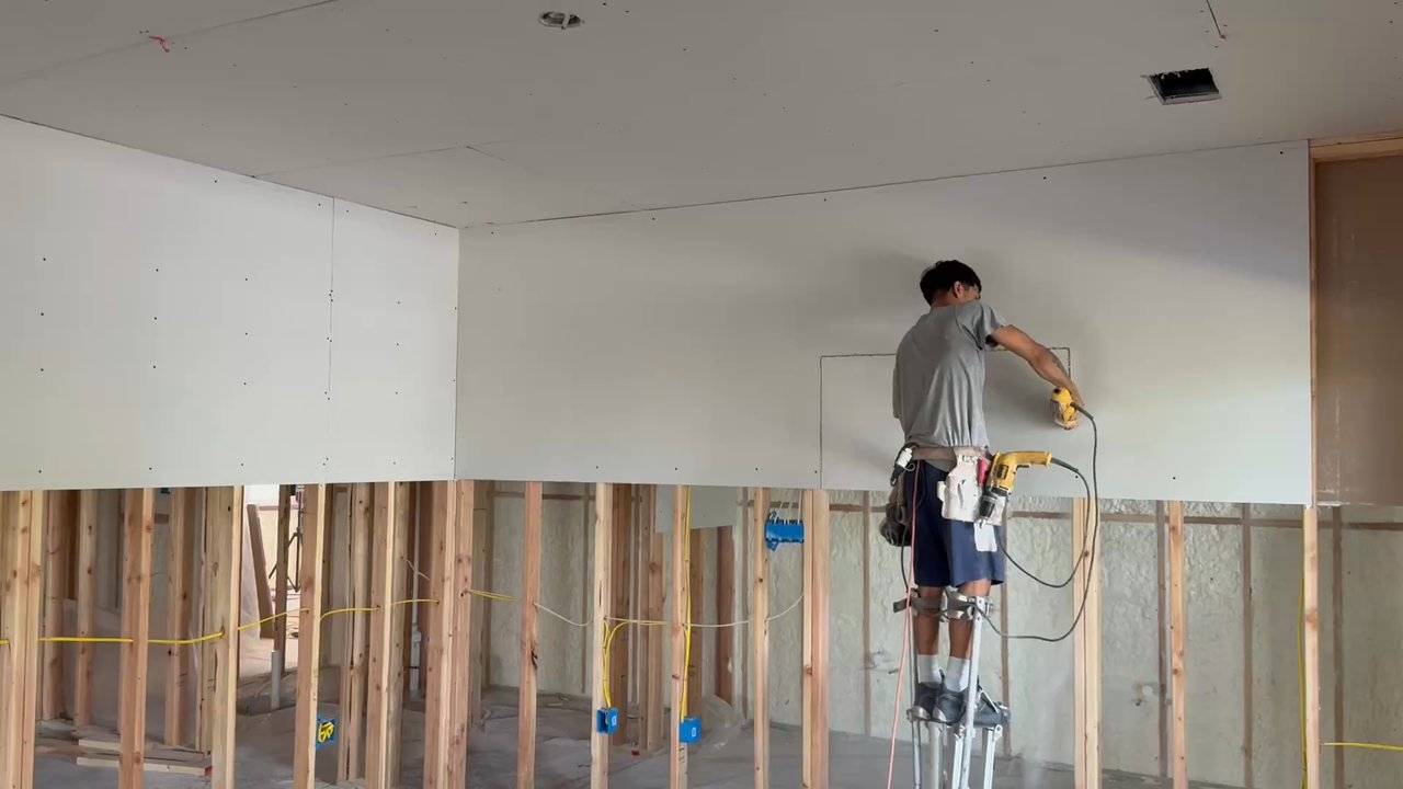 3J Construction Group - Installing Sheetrock. - General Contractors Near Me