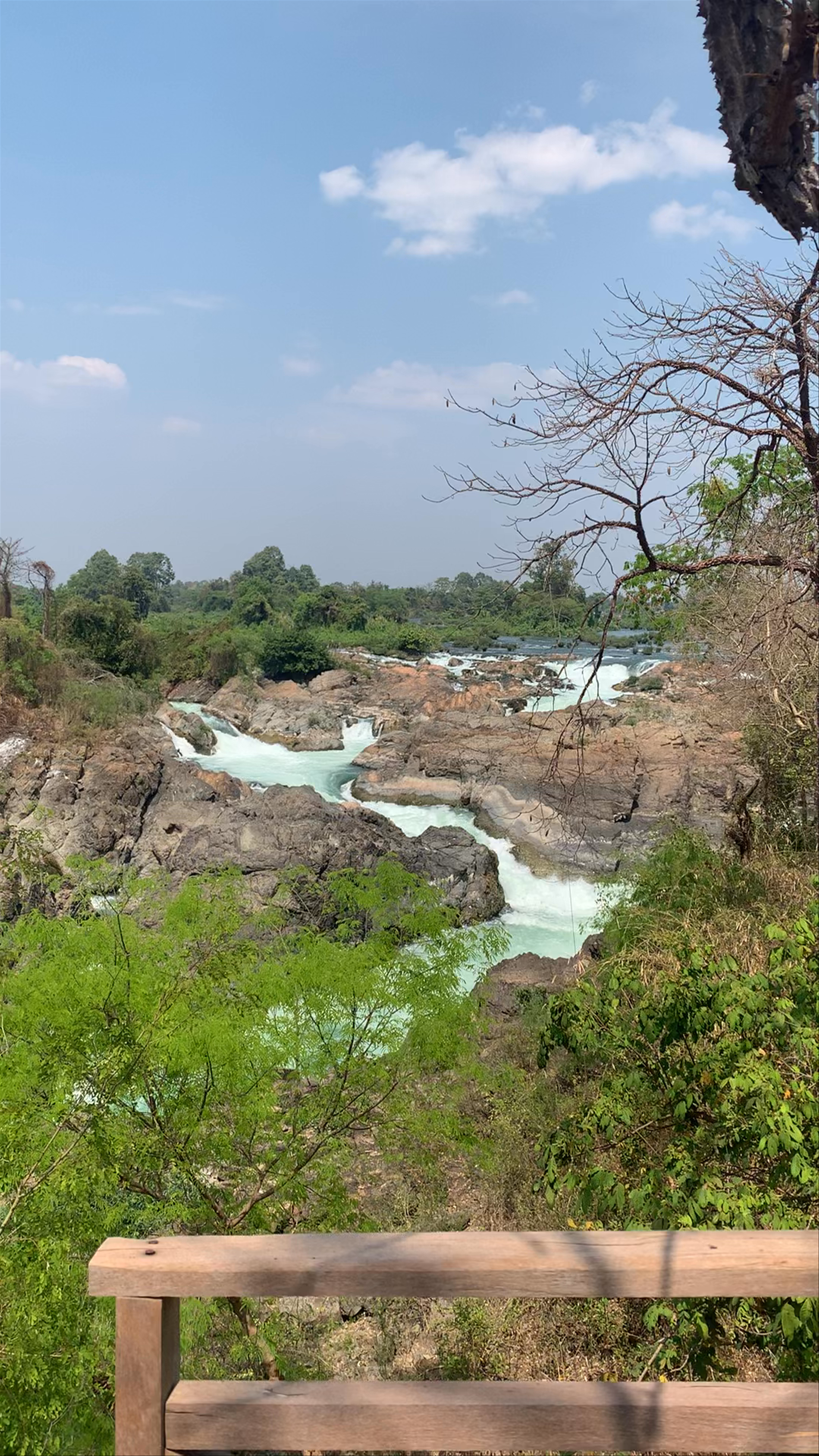 Waterfall on Mekong river