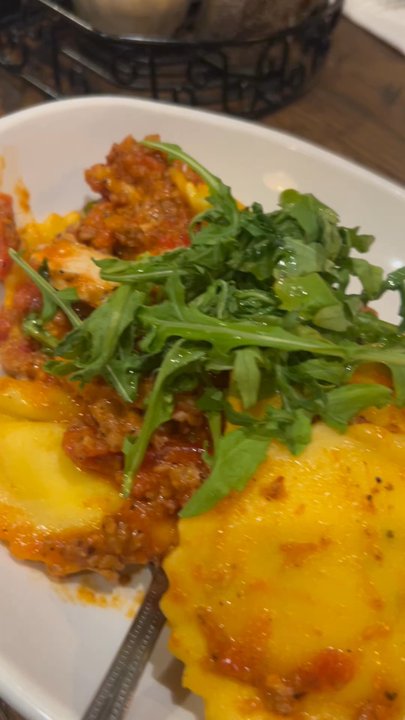 Rubicon Pizza Company - Four Cheese Ravioli with Italian sausage - New American Near Me - Truckee, California