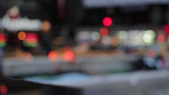 Walking and driving in the city