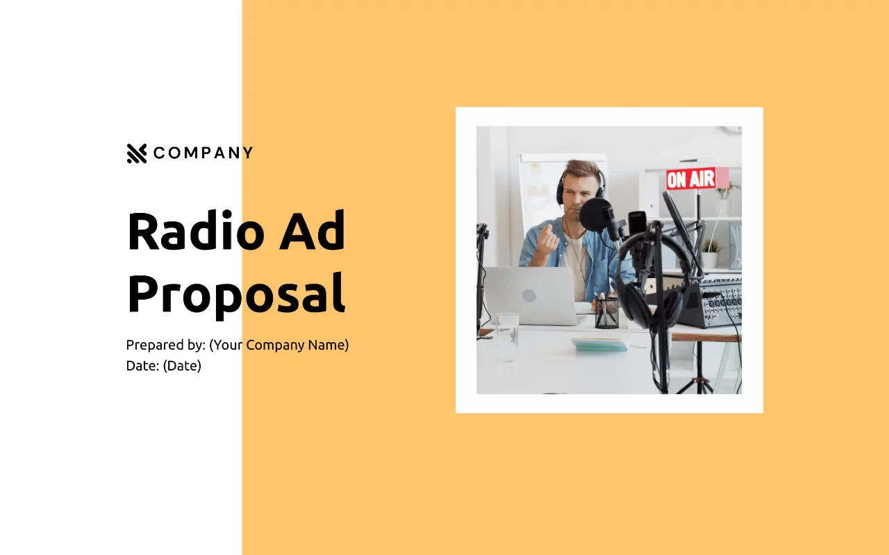 Preview of Radio Ad Proposal Template