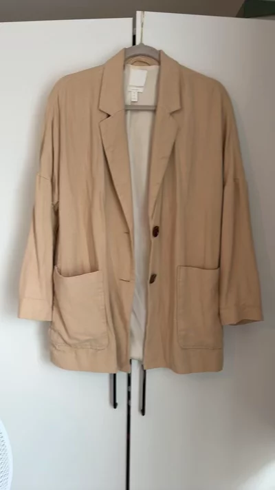 H&m Linen Blend Blazer