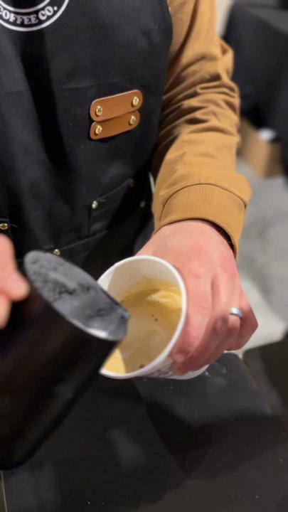 Cook's Coffee - Love the latte art & all with my favorite oatmilk - Coffee & Tea Near Me