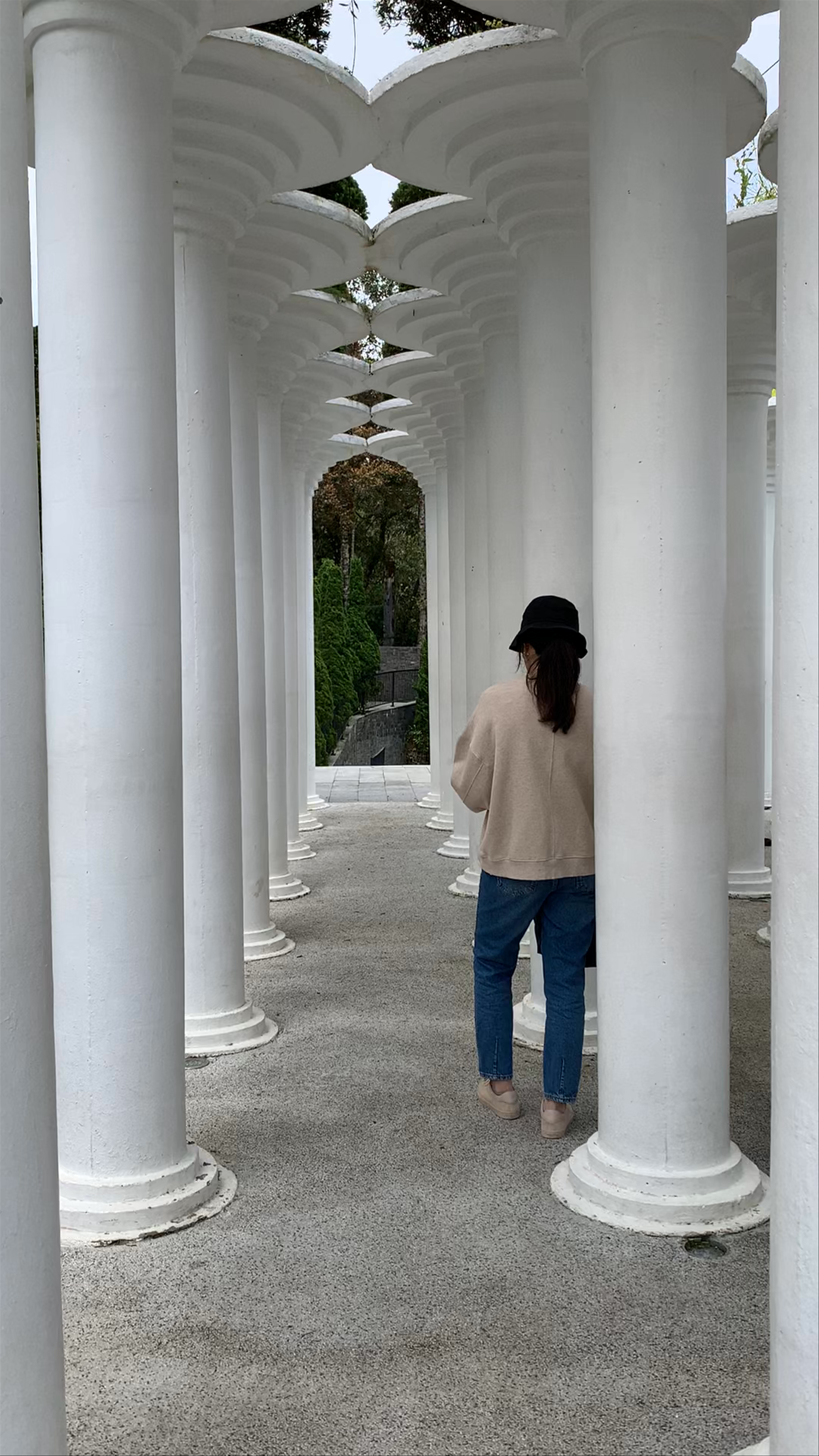 Vườn Thần Thoại: Serene Columns and Mystical Garden Walk in Da Nang