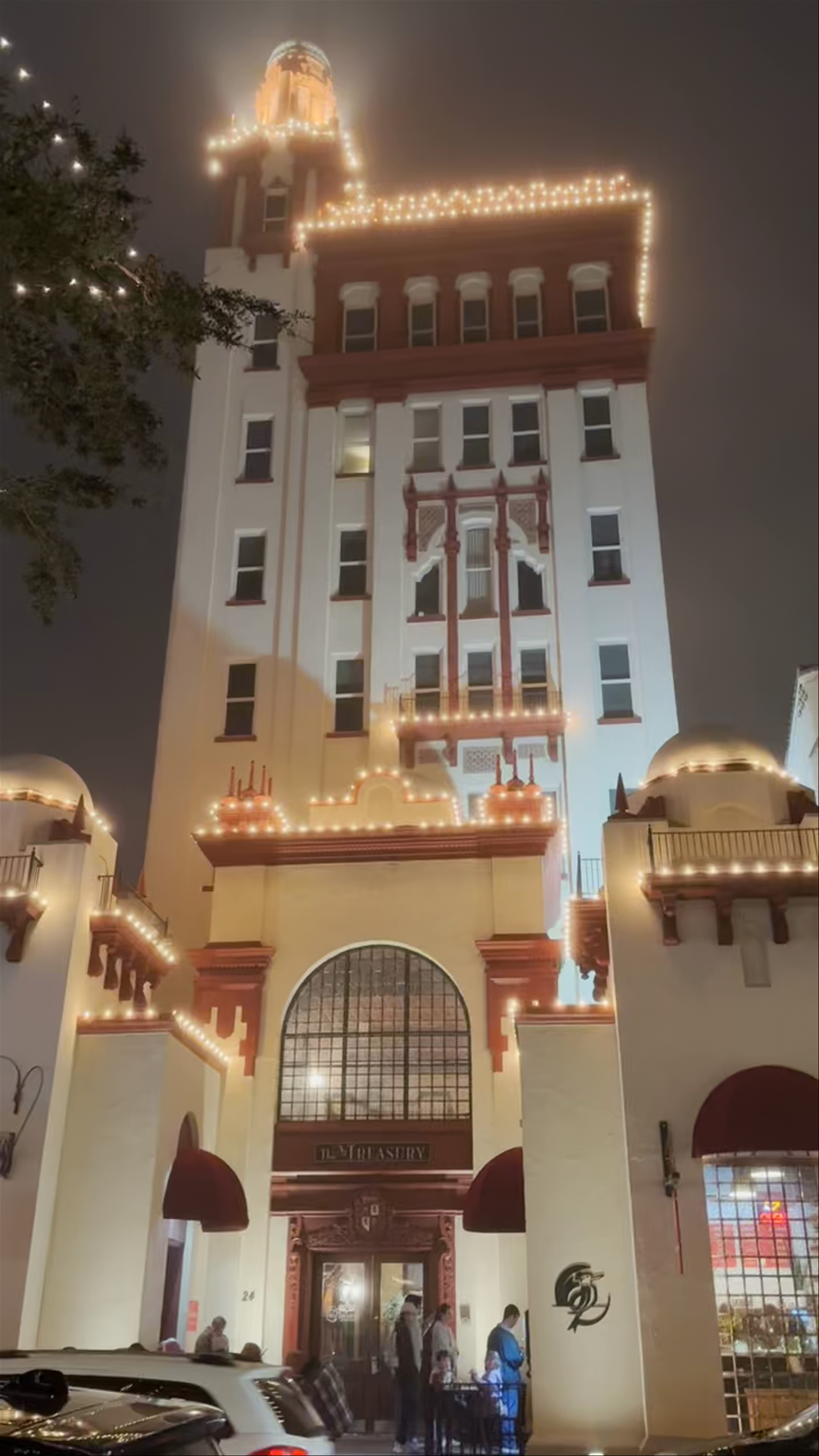 Enchanting Holiday Lights at Plaza de la Constitución in St. Augustine, Florida