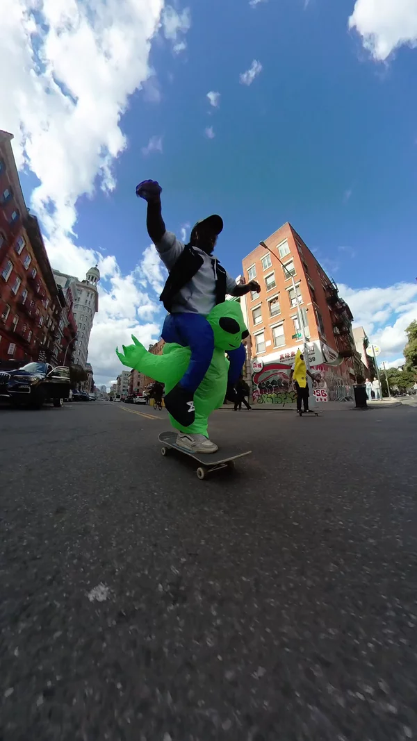 Action sports: Halloween Skateboarding